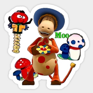 Ermintrude & Zebedee 2 magic roundabout Sticker